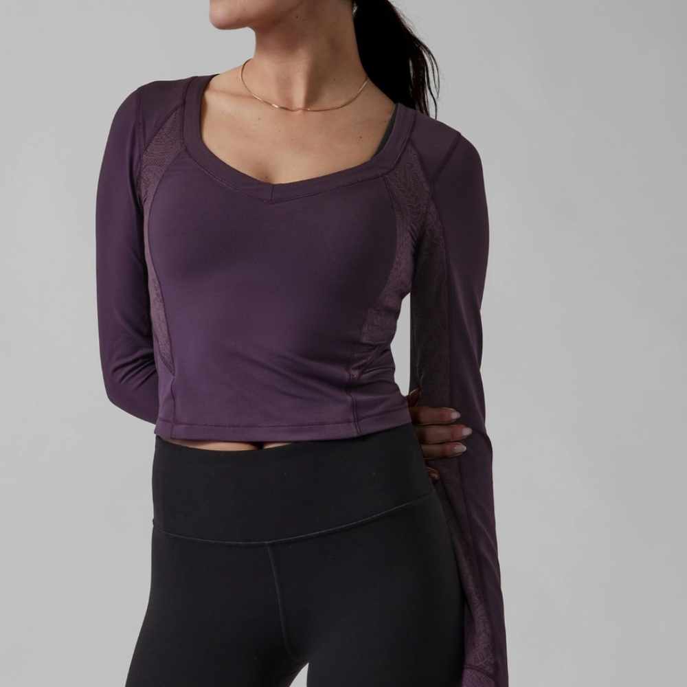 Athleta Shanti Lace Top